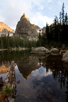 Evening Glow, Mirror Lake and Lone Eagle Peak, Indian Peaks Wilderness Colorado